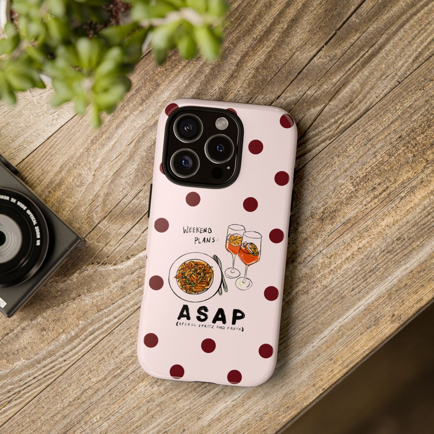 "Weekend Plans: ASAP" iPhone Case