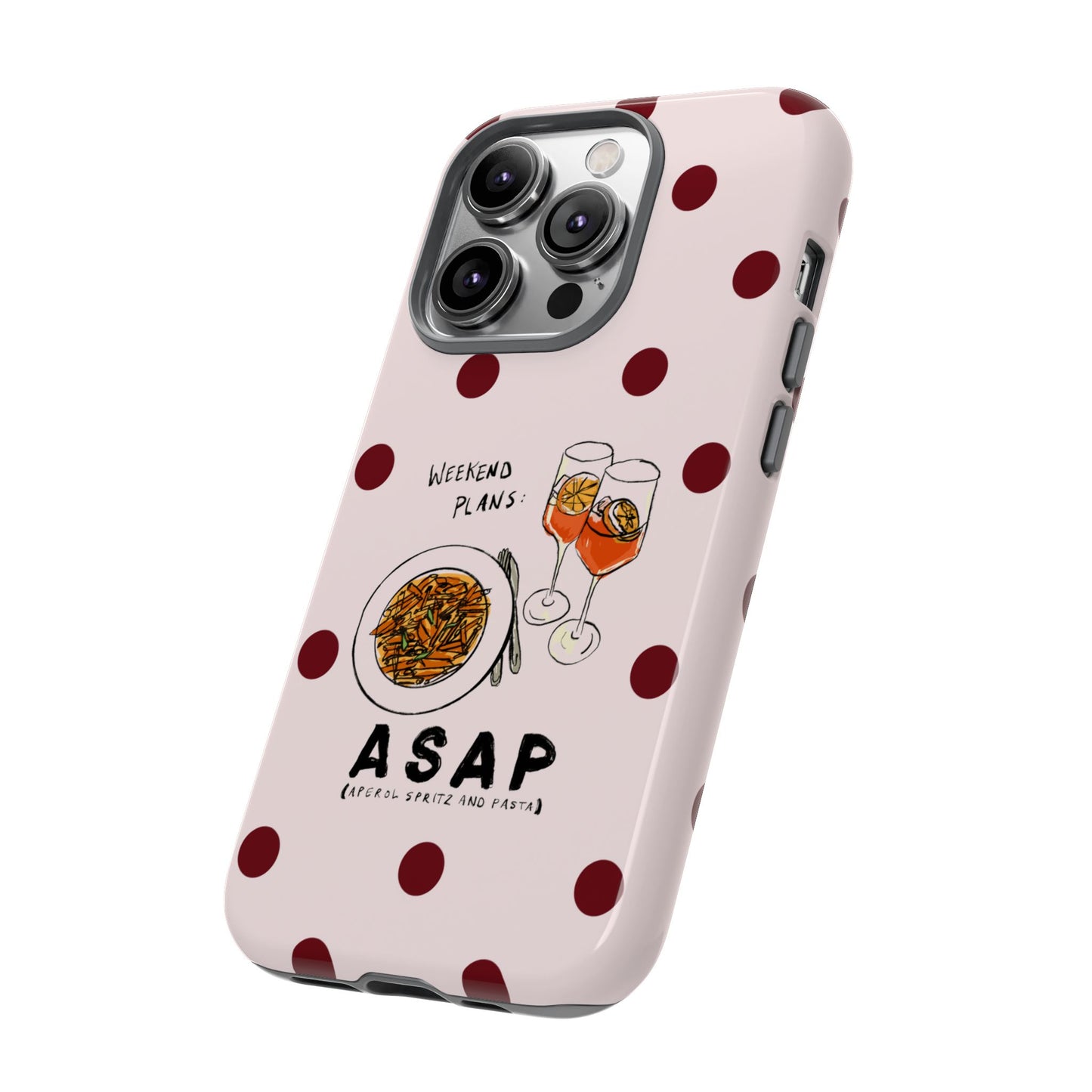"Weekend Plans: ASAP" iPhone Case