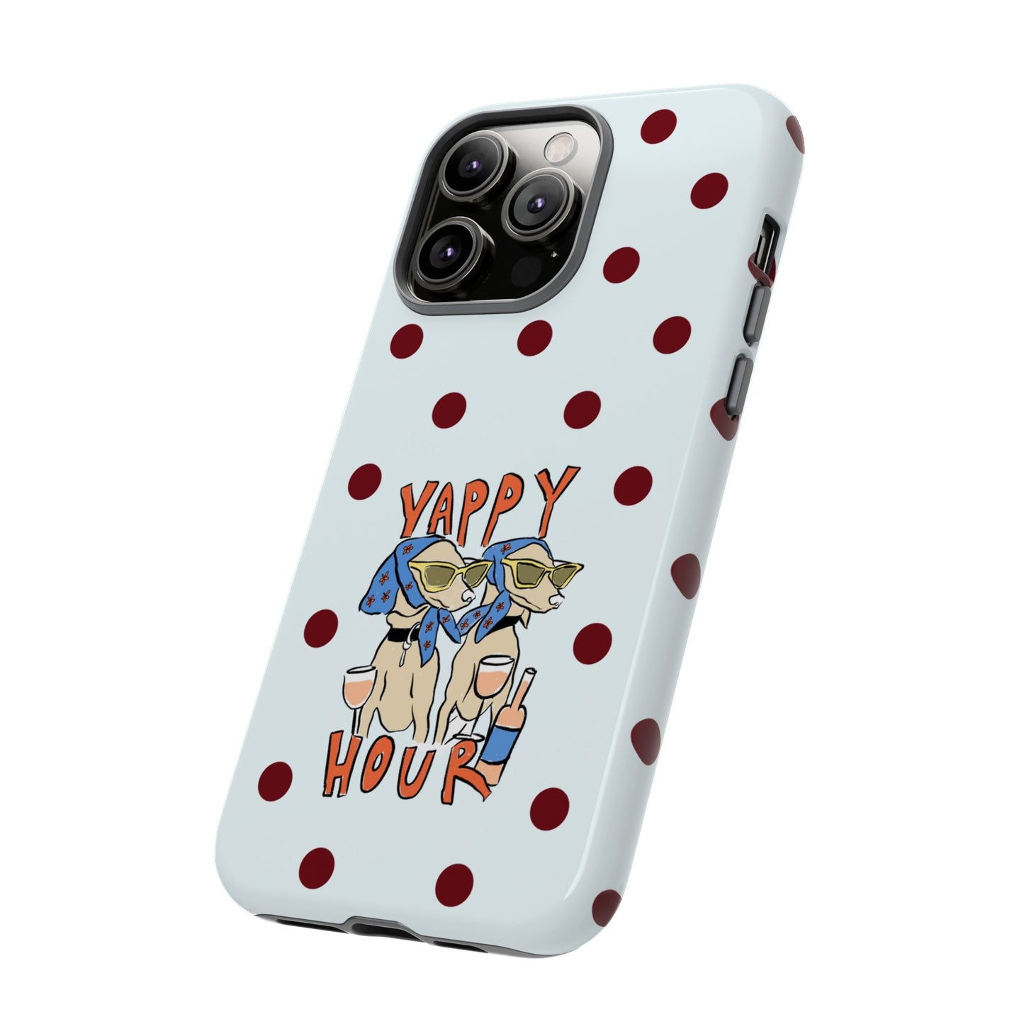 Yappy Hour Dogs iPhone Case