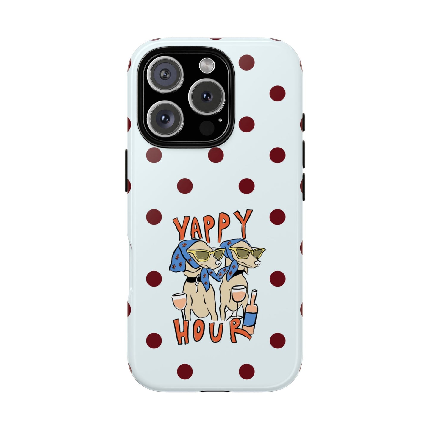Yappy Hour Dogs iPhone Case