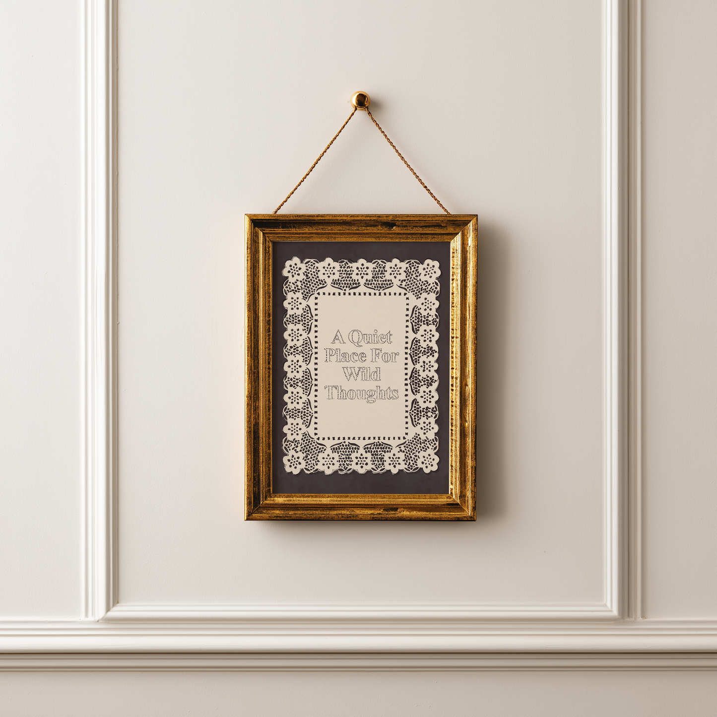 A Quiet Place For Wild Thoughts Portrait Print