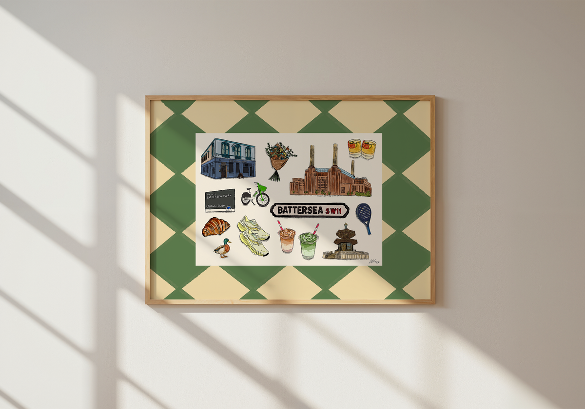 Battersea Print | South London Collage Wall Art