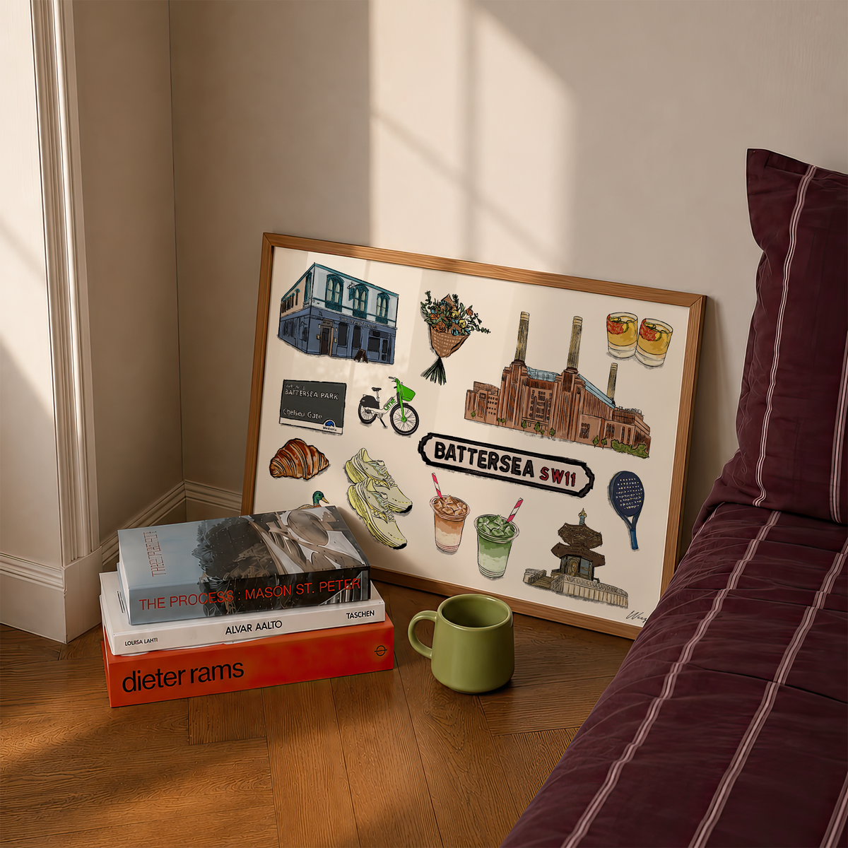 Battersea Print | South London Collage Wall Art