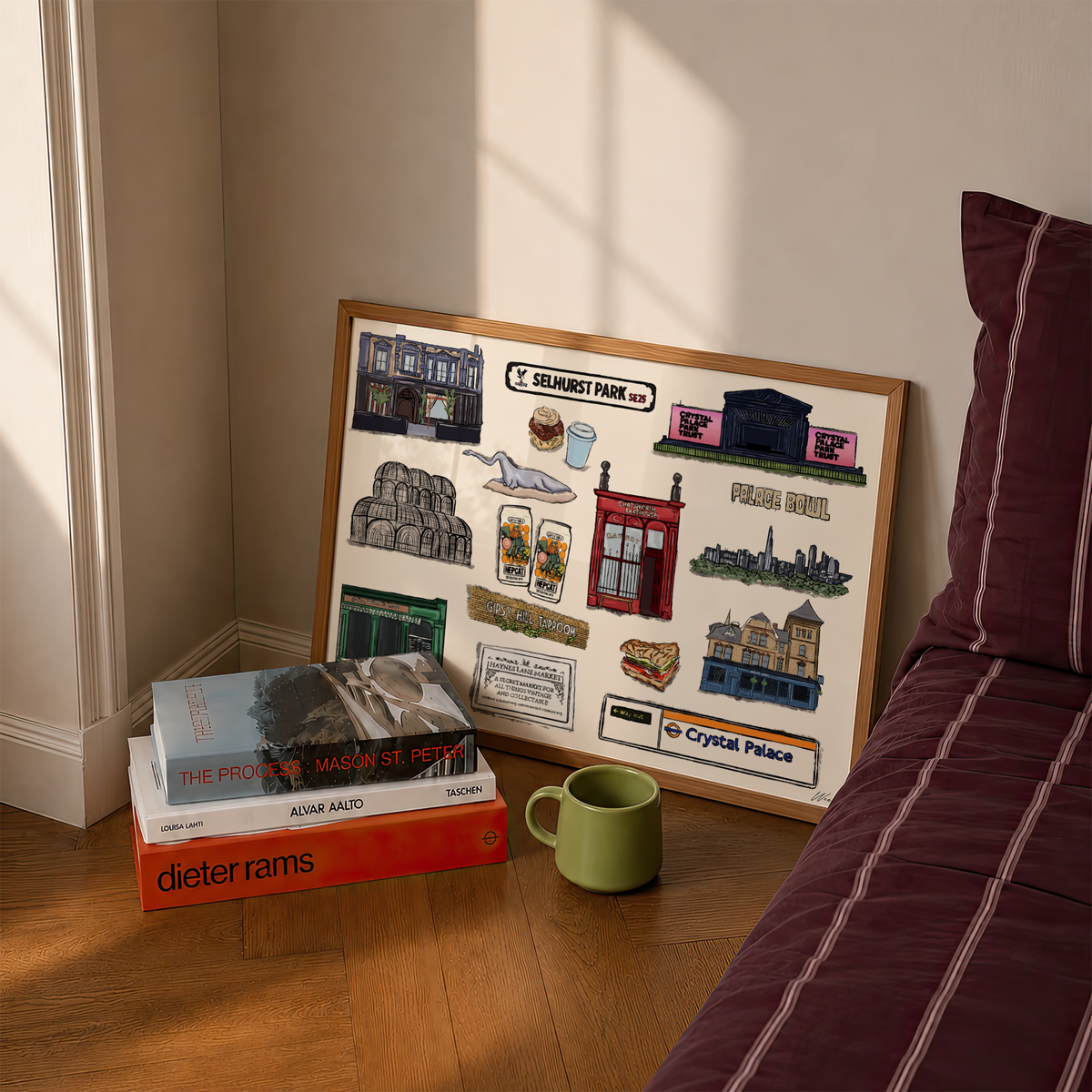 Crystal Palace Print | South London Collage Wall Art