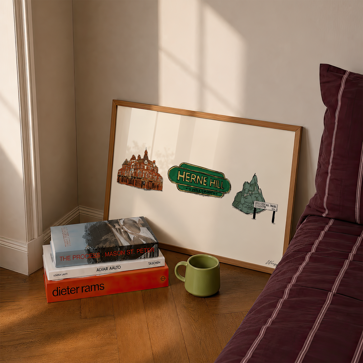 Herne Hill Print | South London Collage Wall Art