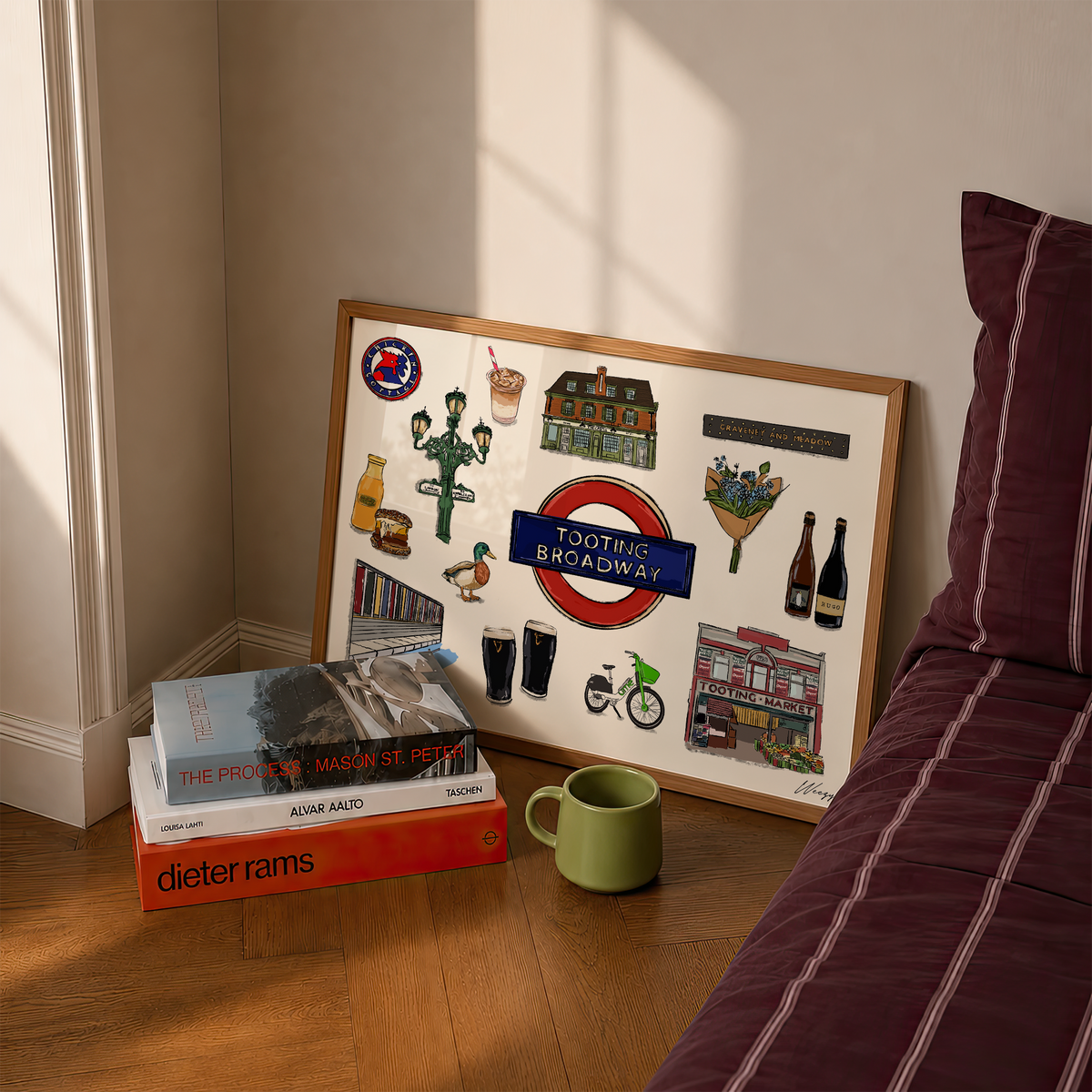 Tooting Print | South London Collage Wall Art