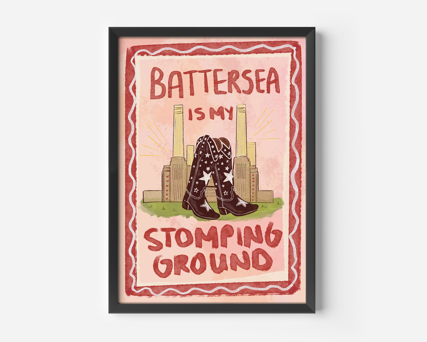 Battersea Is My Stomping Ground Print