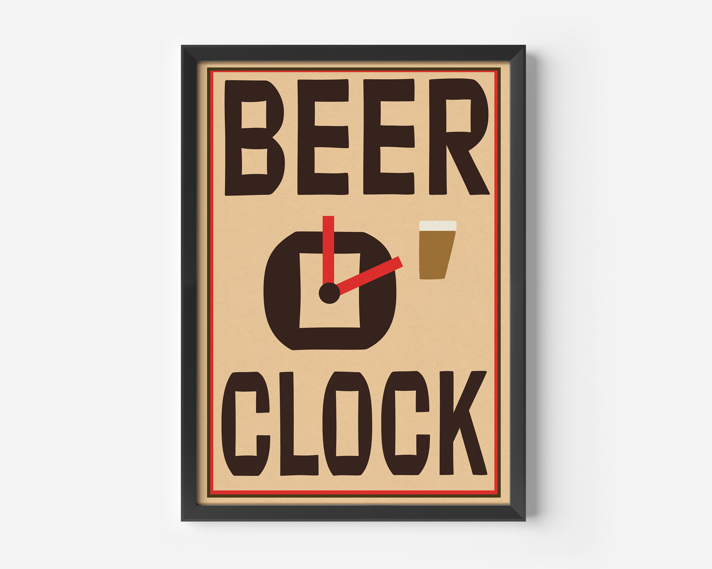 Beer O' Clock Print