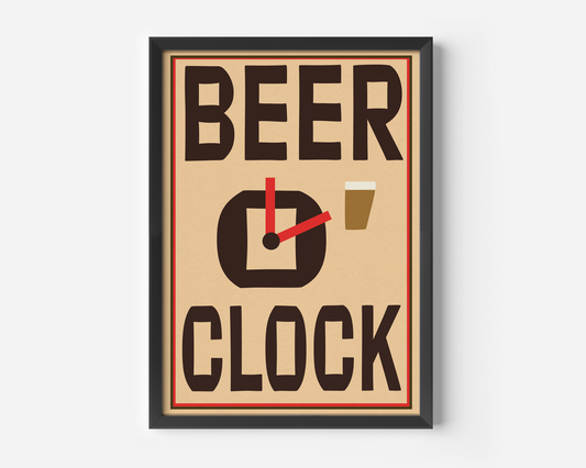 Beer O' Clock Print