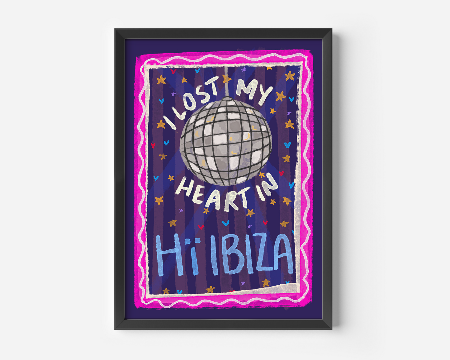 I Lost My Heart In Hï Ibiza Wall Print