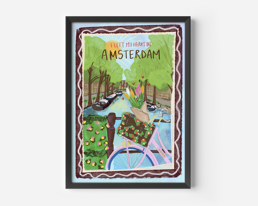 I Left My Heart In Amsterdam Print