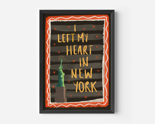 I Left My Heart In New York Print