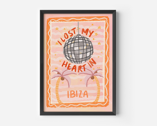 I Lost My Heart In Ibiza Print