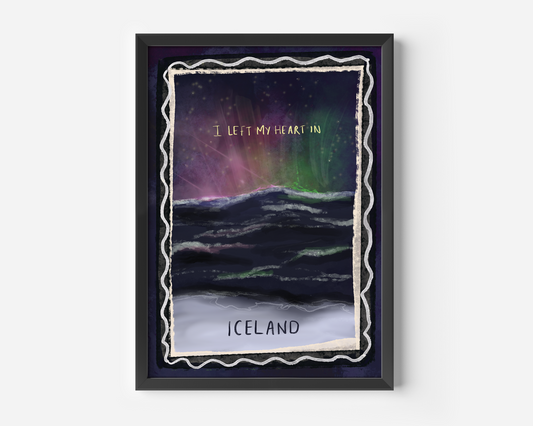 I Left My Heart In Iceland Print