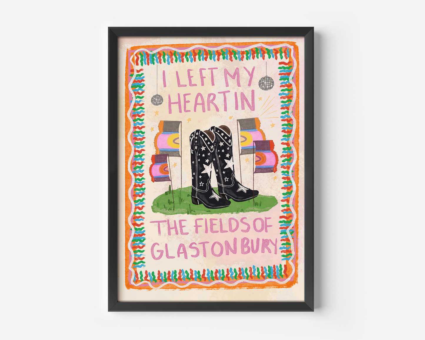 I Left My Heart In The Fields of Glasto Print