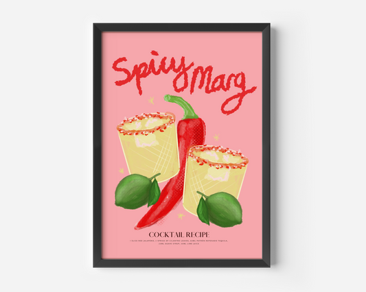 Spicy Marg Cocktail Print