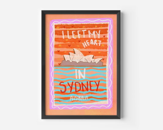 I Left My Heart In Sydney Print