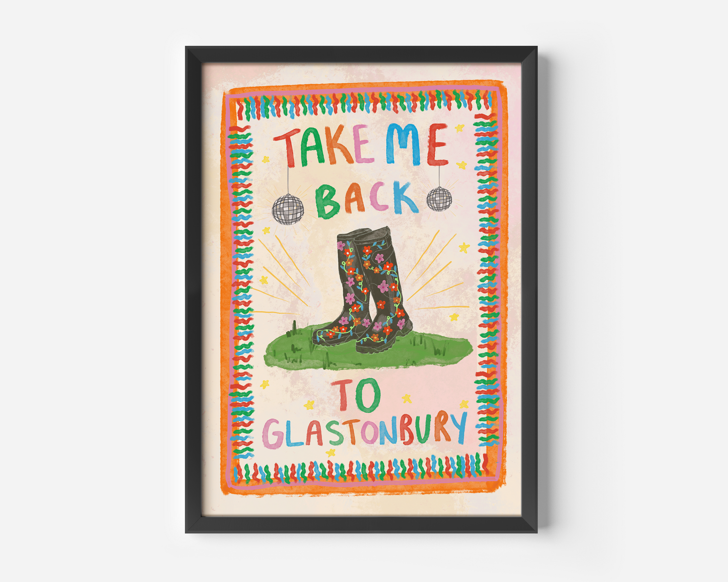 Take Me Back To Glasto Print