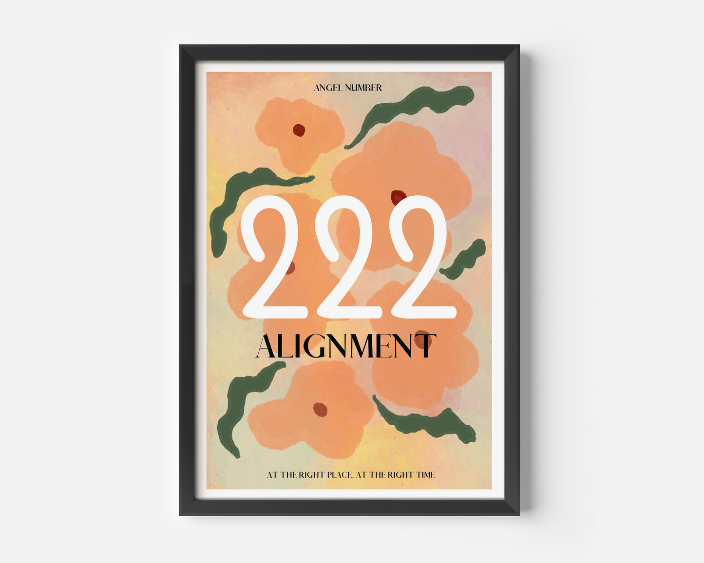 222 Angel Numbers Alignment Print