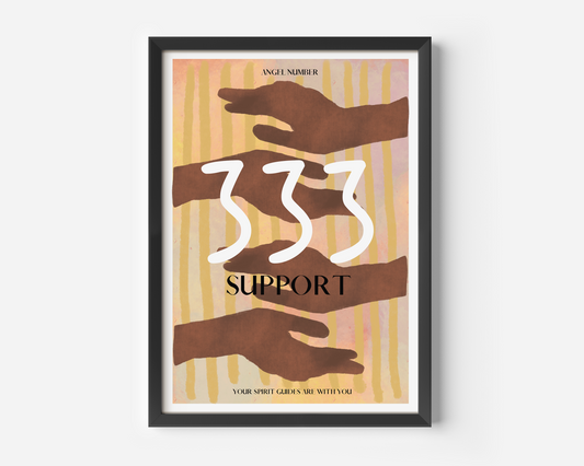 333 Angel Numbers Support Print