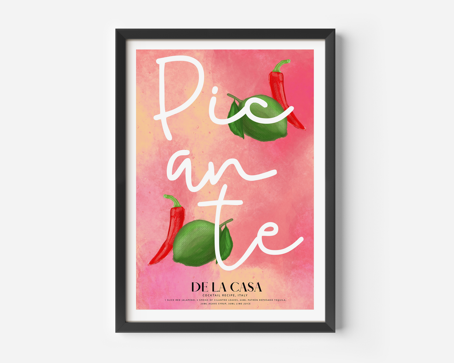 Spicy Picante Margarita Print