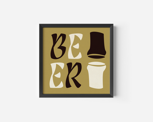 Beer Icon Print