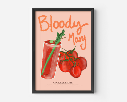 Bloody Mary Cocktail Print