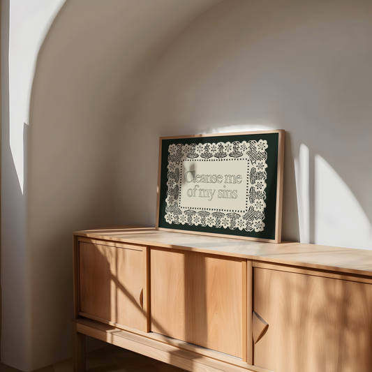 Cleanse Me Of My Sins Print