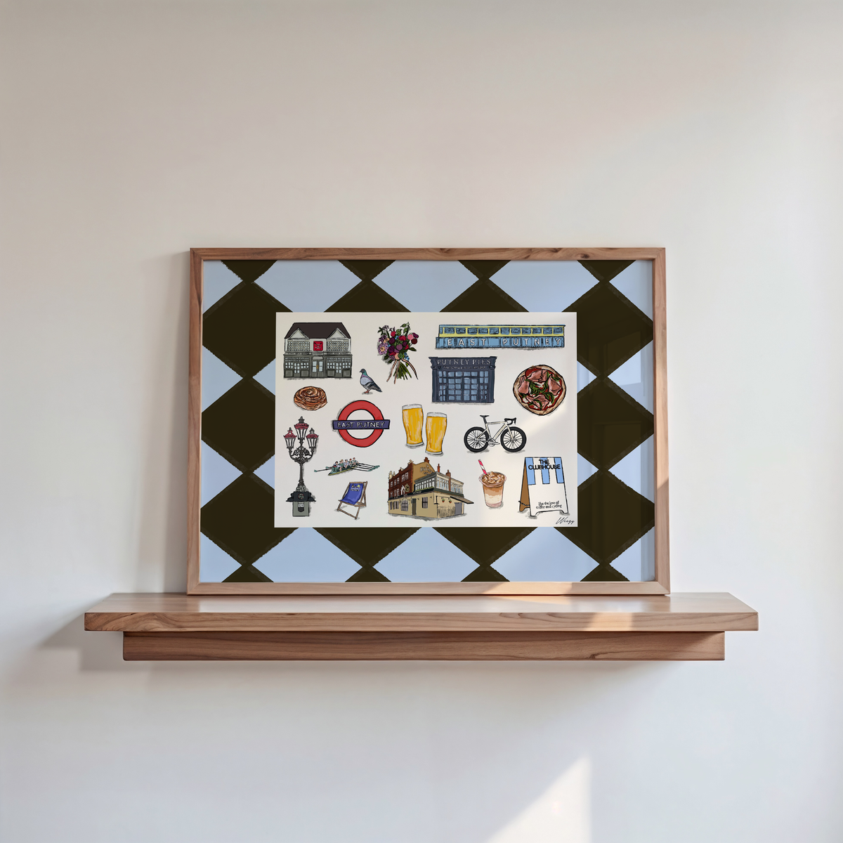 Putney Print | South London Collage Wall Art