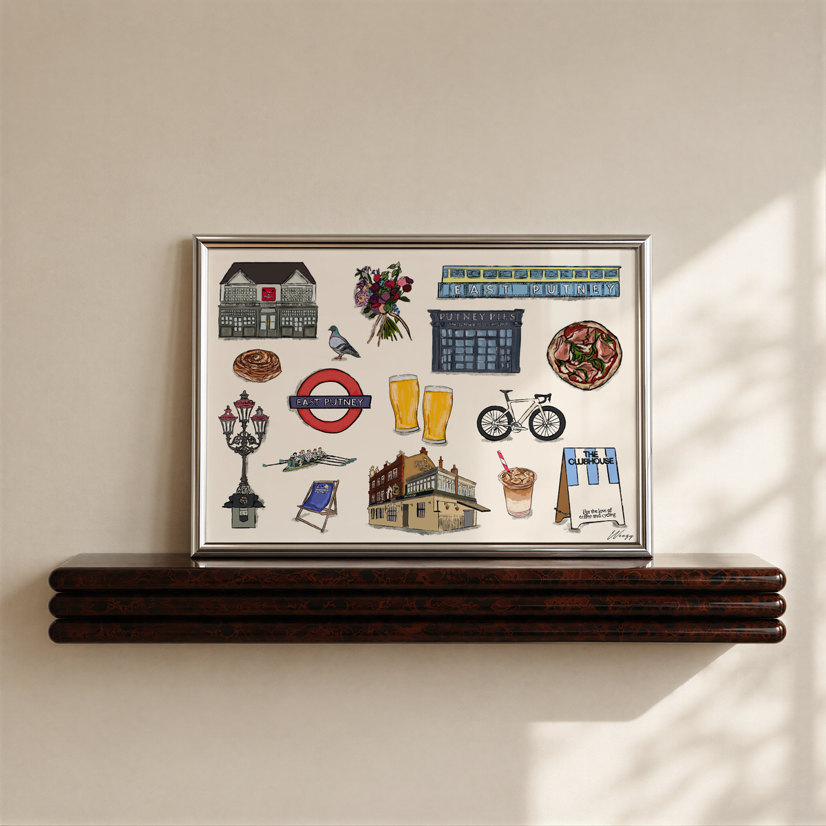 Putney Print | South London Collage Wall Art