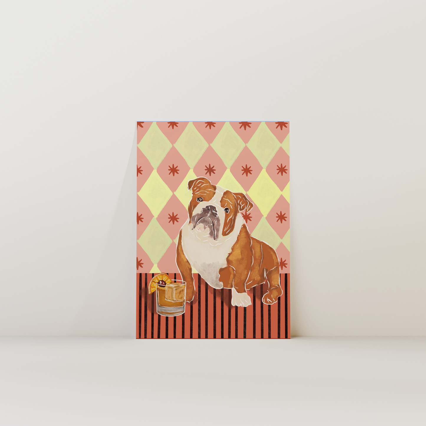 English Bulldog Dog Print