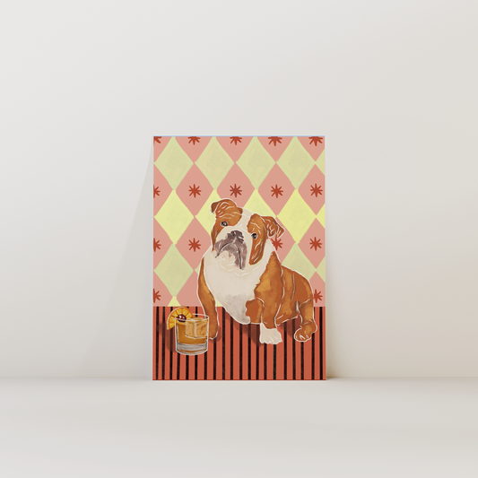 English Bulldog Dog Print