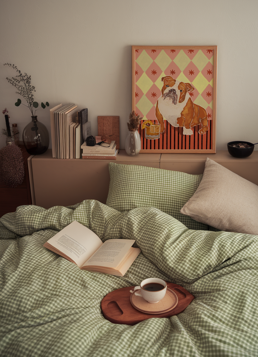 English Bulldog Dog Print