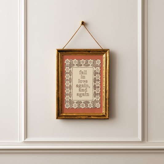 Fall In Love Again, And Again Print