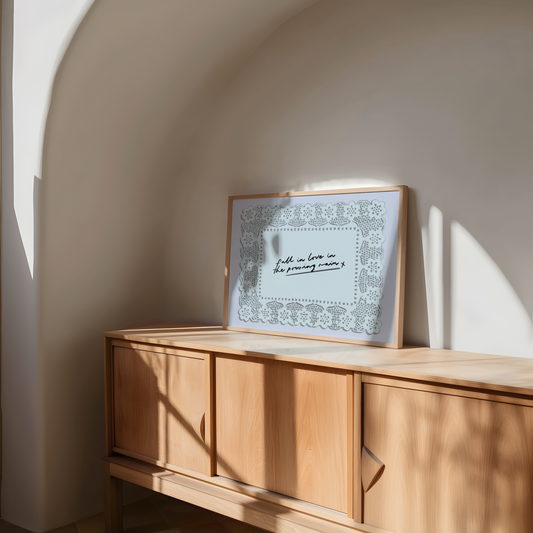 Fall In Love In The Pouring Rain Print