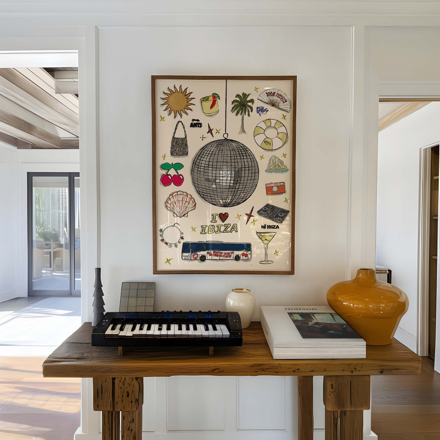 Ibiza Landmark Print