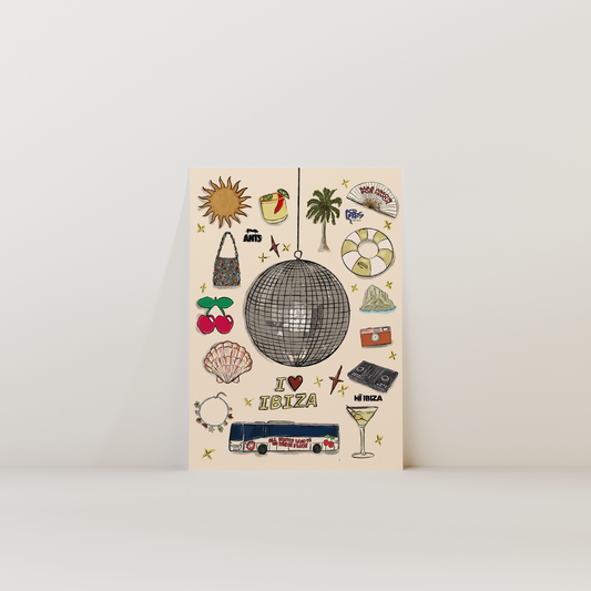Ibiza Landmark Print