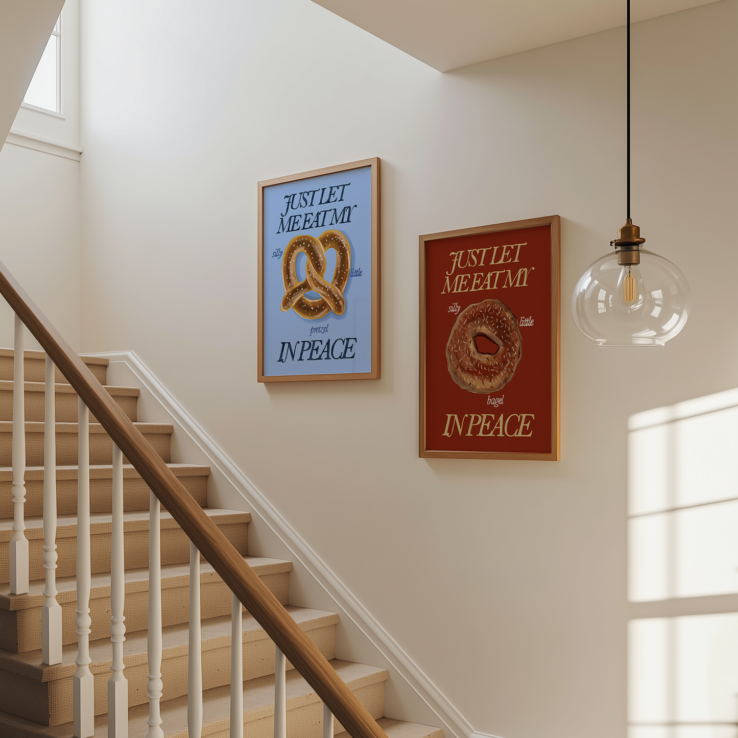 Just Let Me Eat My Silly Little Bagel in Peace Print