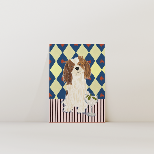 King Charles Cavalier Dog Print