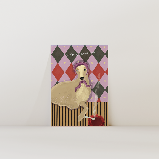 Lady Of Leisure Iggy Cream Dog Print
