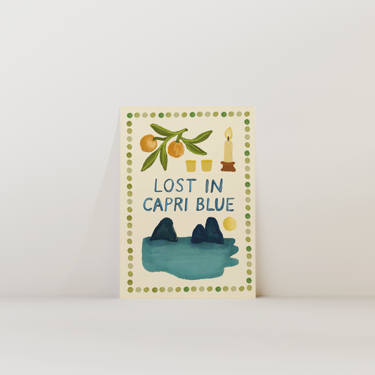 Lost in Capri Blue Print