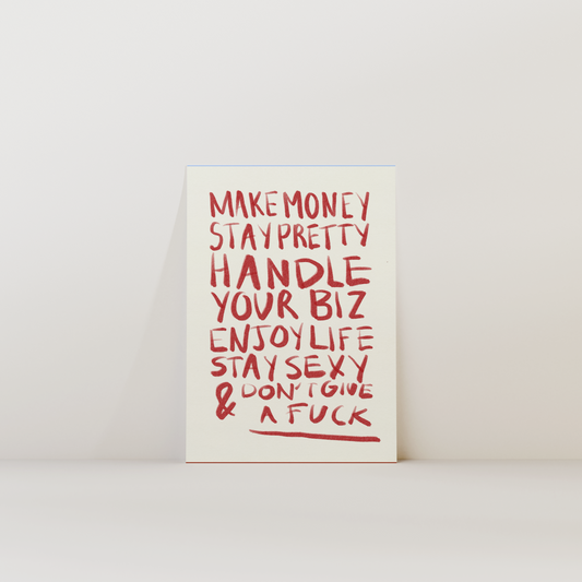 Make Money, Stay Sexy Print