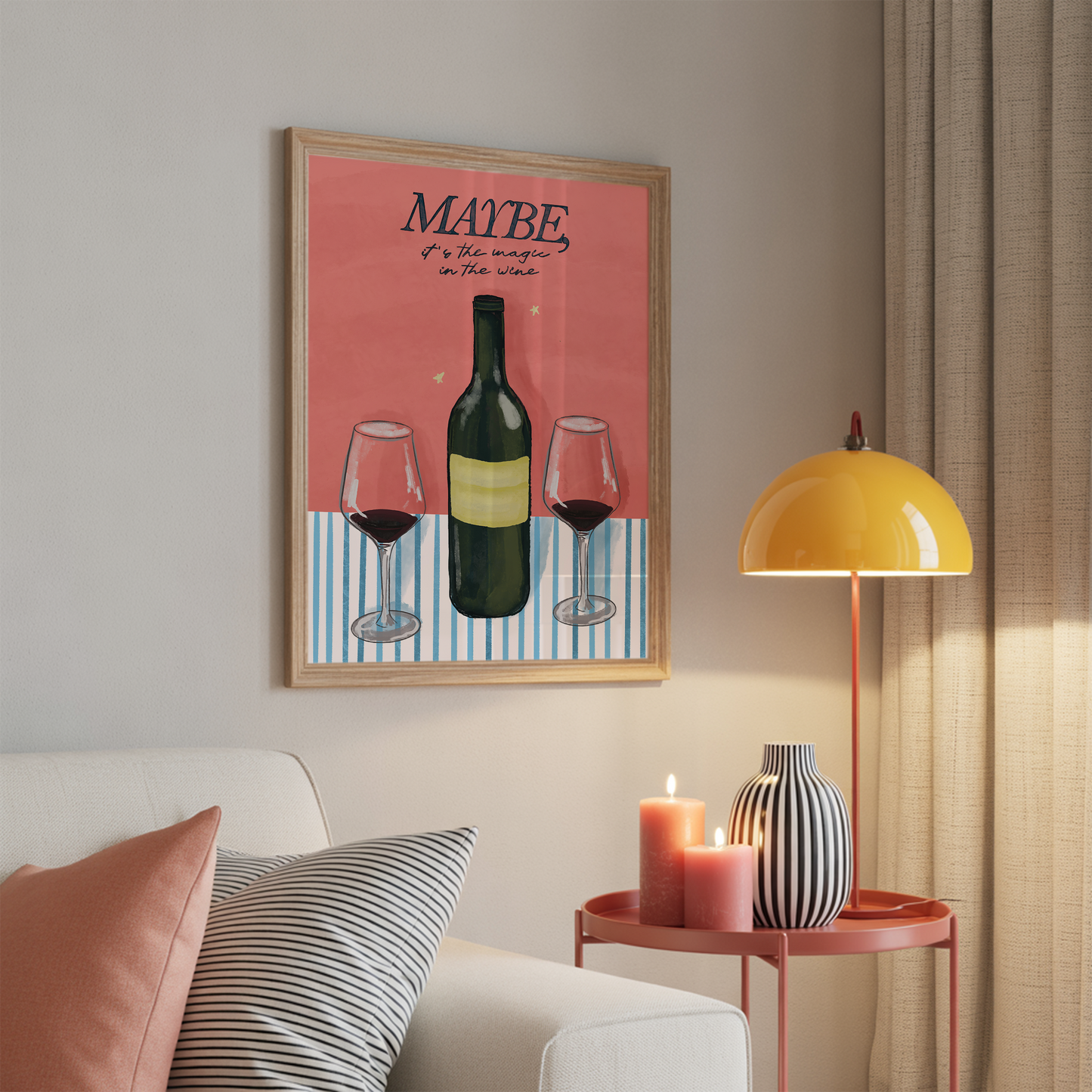 Maybe It's The Magic In The Wine Print
