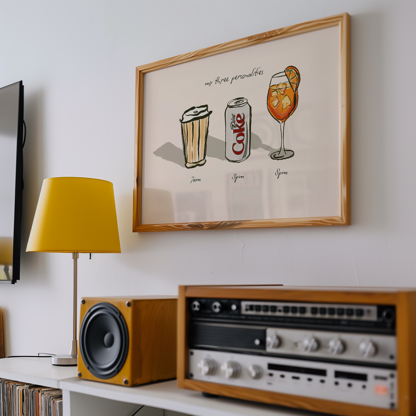 CUSTOM My Three Drink Personalities Print