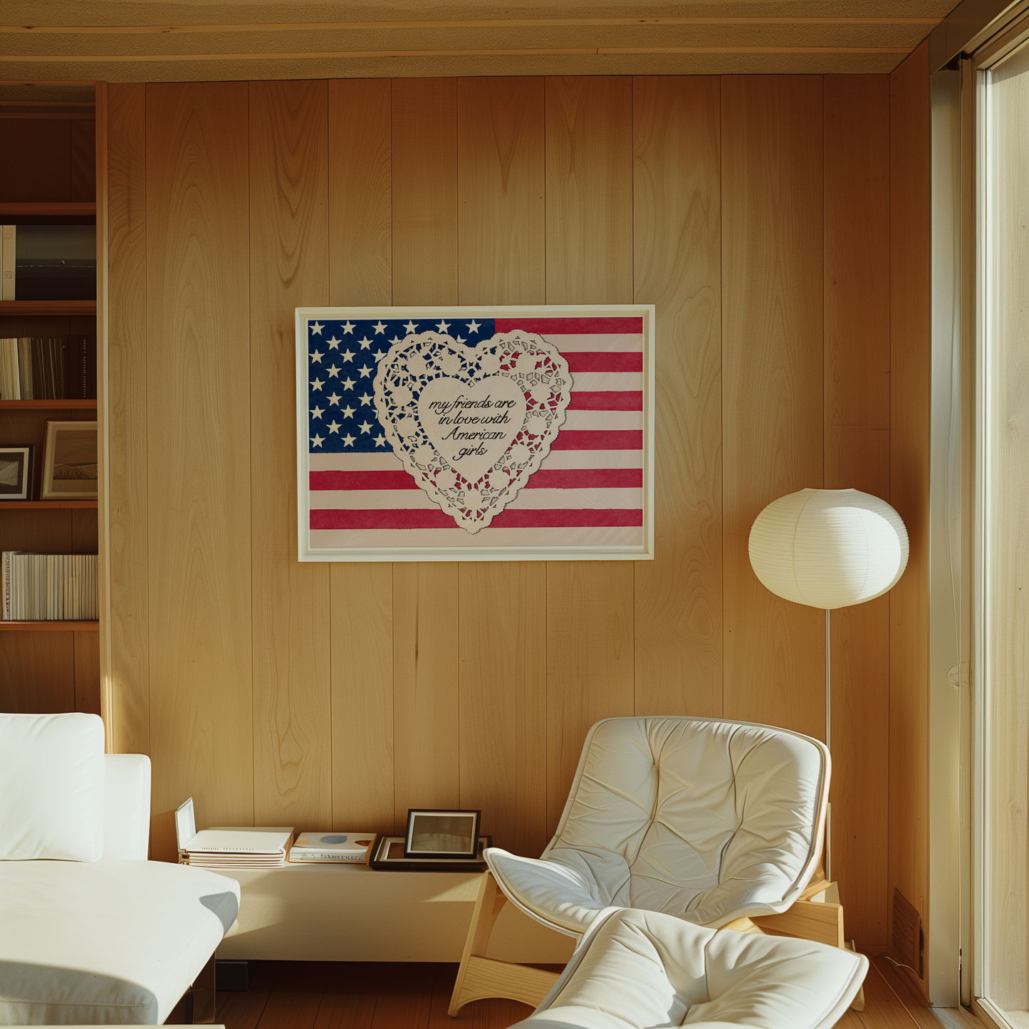 My Friends Are In Love With American Girls Print