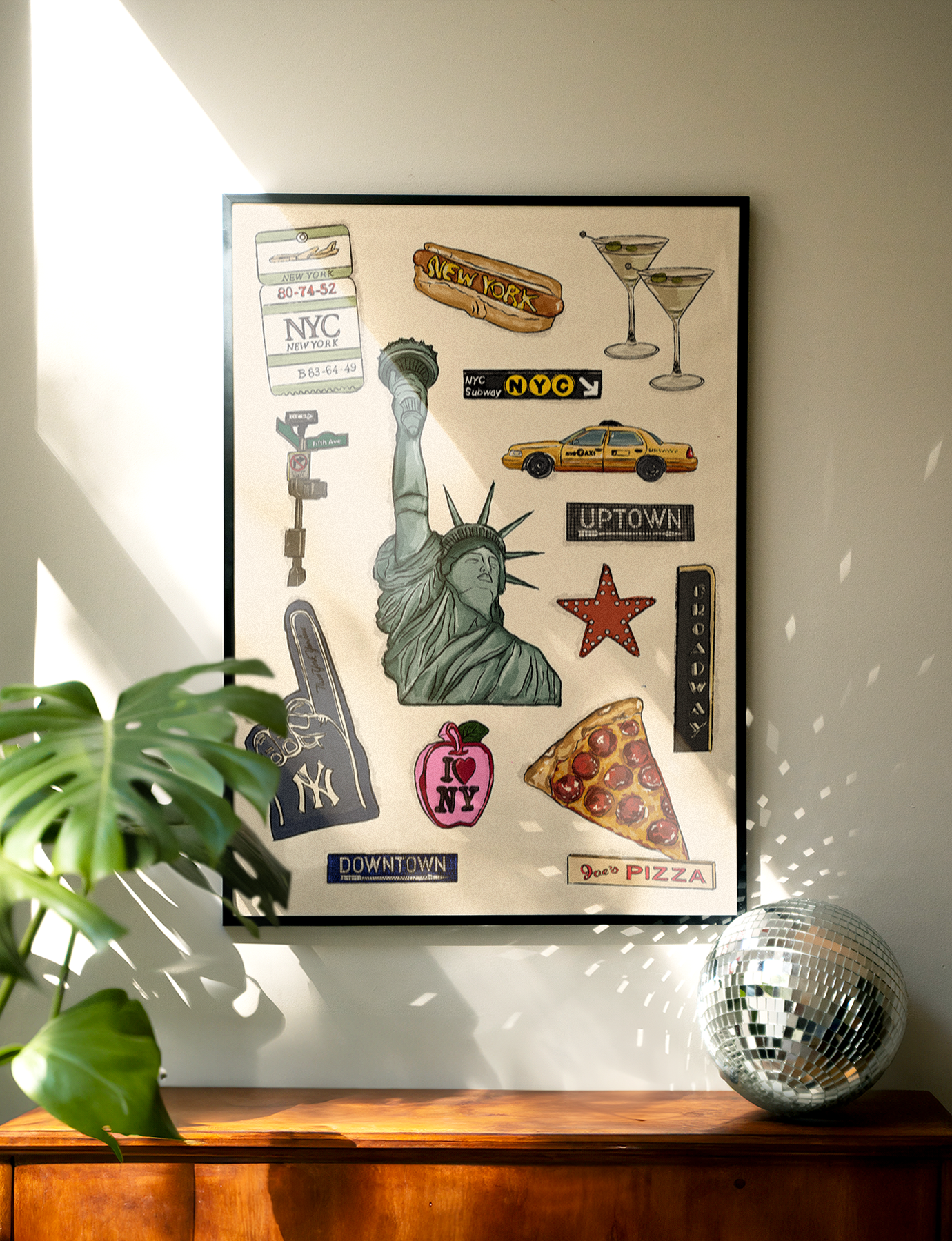 New York Landmark Print