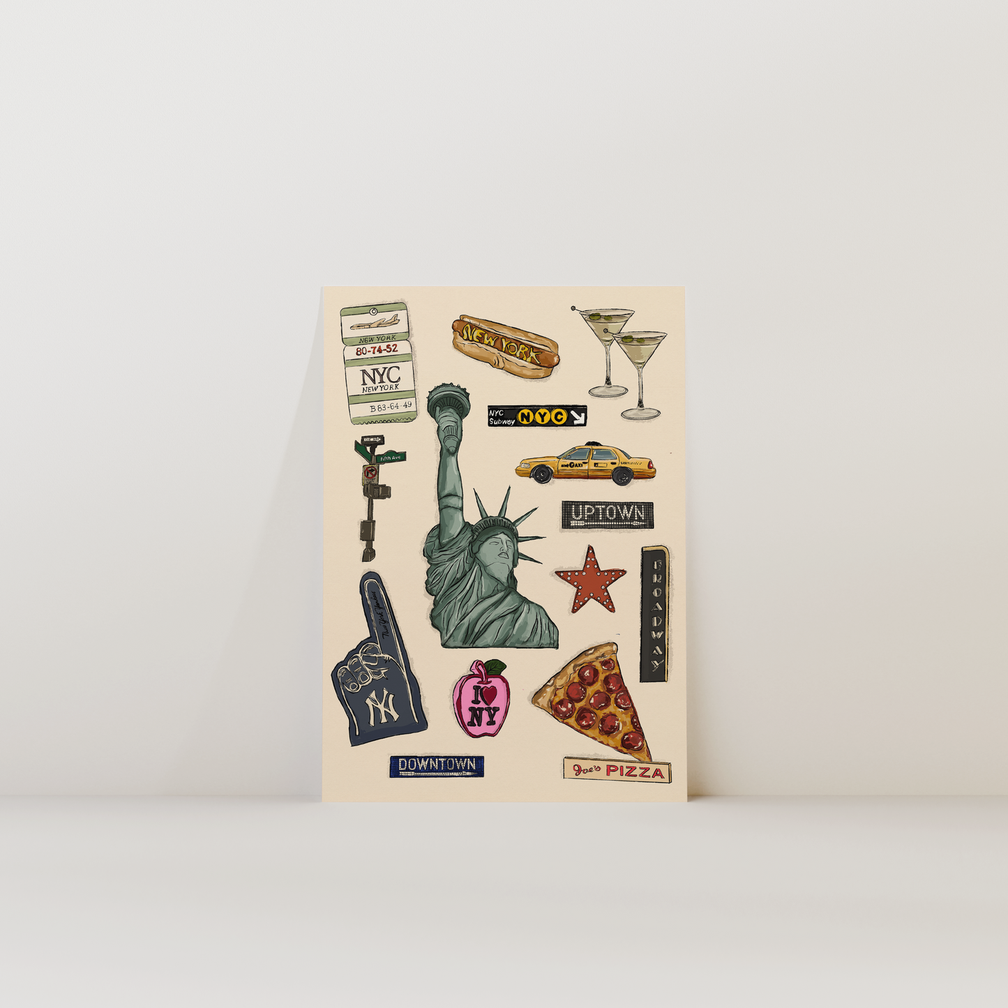 New York Landmark Print