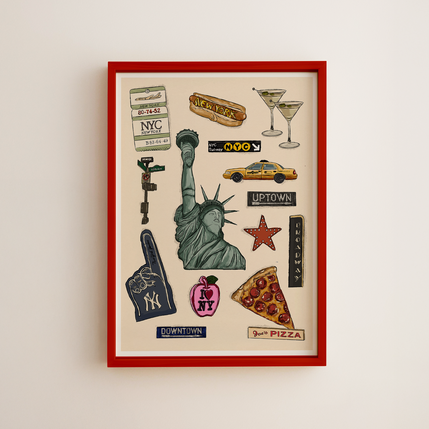 New York Landmark Print