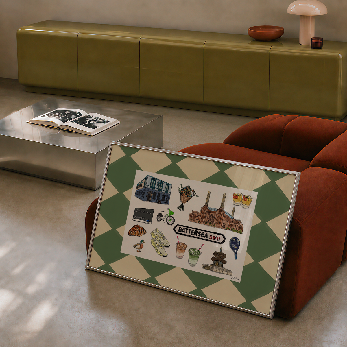 Battersea Print | South London Collage Wall Art