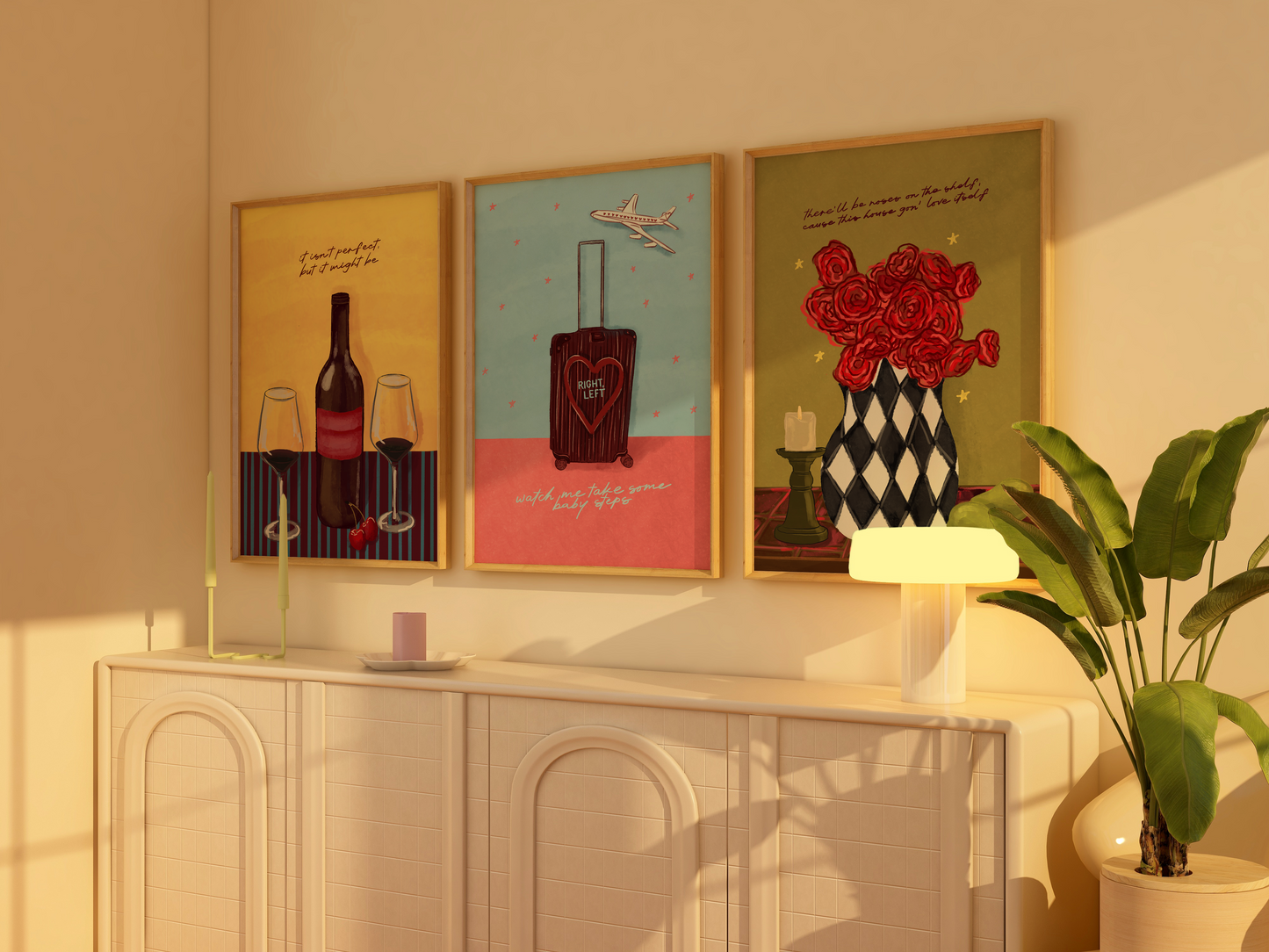 There'll Be Roses On The Shelf Print